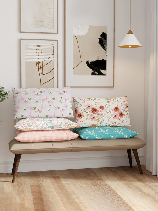 Ivy Microfibre 125 GSM Maroon Morocco Double Size Bedsheet with 2 Pillow Covers