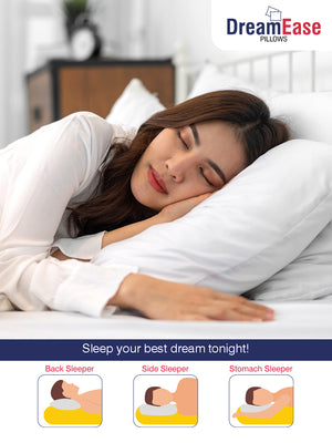 DreamEase White Solid Pillows - Pack of 2