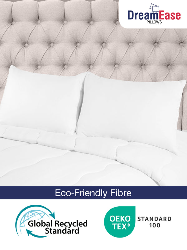 DreamEase White Solid Pillows - Pack of 2