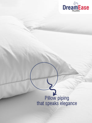 DreamEase White Solid Pillows - Pack of 2
