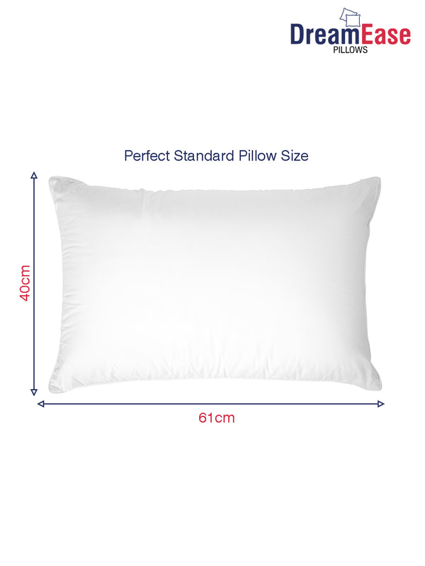 DreamEase White Solid Pillows - Pack of 2