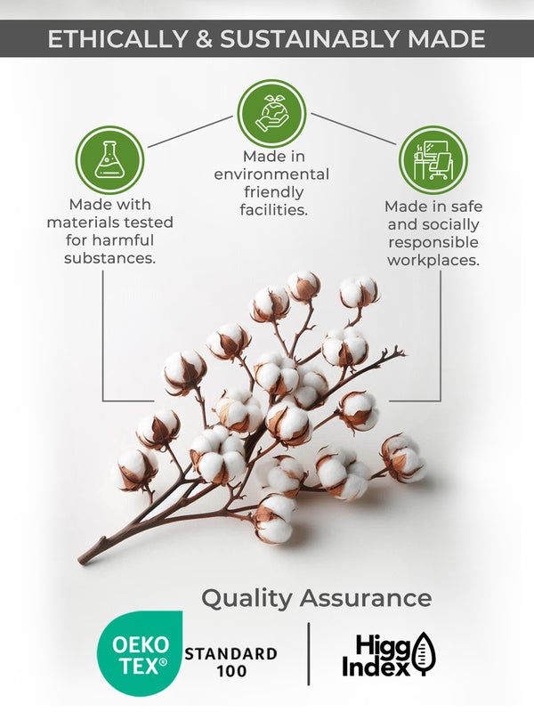 Emaline 100% Cotton 144 TC Grey Ethnic King Size Bedsheet with 2 Pillow Covers (Vintage Tile)