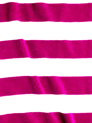 Miami (Cabana Stripe) 550 GSM 100% Cotton Pink White Extra Large Towel - Pack of 1 (180 L cm x 90 W cm)