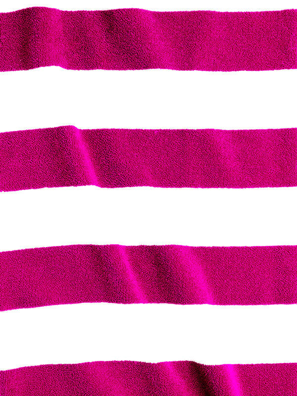 Miami (Cabana Stripe) 550 GSM 100% Cotton Pink White Extra Large Towel - Pack of 1 (180 L cm x 90 W cm)