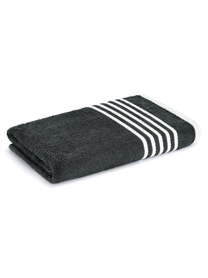 BasicX 380 GSM 100% Cotton Grey Large Towel - Pack of 1 (150 L cm x 75 W cm)