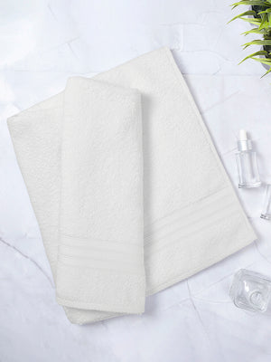 Be Bold 450 GSM 100% Cotton White Large Towel - Pack of 1 (150 L cm x 75 W cm)