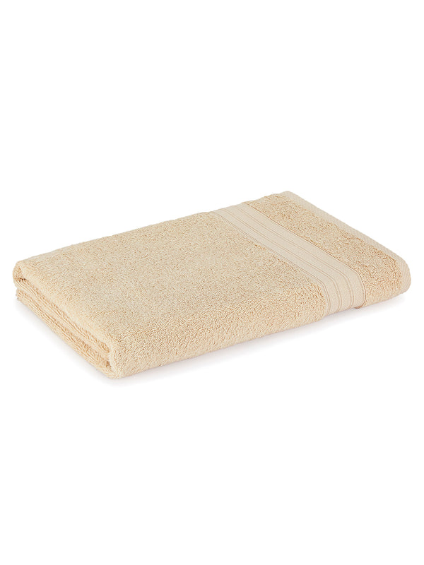 Be Bold 450 GSM 100% Cotton Cream Large Towel - Pack of 1 (150 L cm x 75 W cm)
