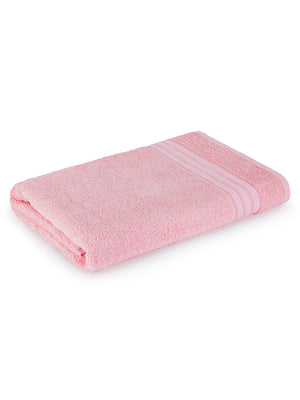 Be Bold 450 GSM 100% Cotton Light Pink Large Towel - Pack of 1 (150 L cm x 75 W cm)