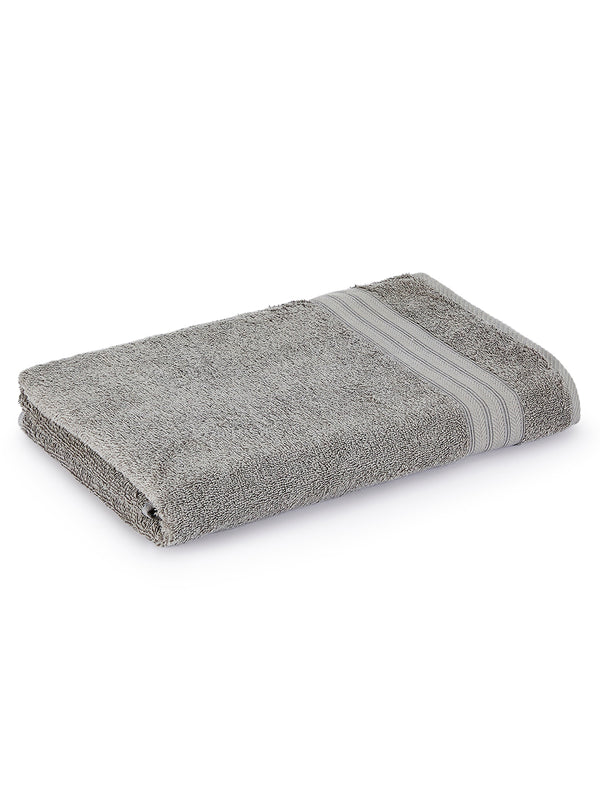 Be Bold 450 GSM 100% Cotton Grey Large Towel - Pack of 1 (150 L cm x 75 W cm)
