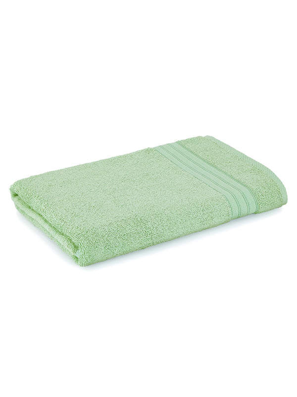 Be Bold 450 GSM 100% Cotton Green Large Towel - Pack of 1 (150 L cm x 75 W cm)