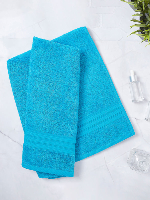 Be Bold 450 GSM 100% Cotton Blue Large Towel - Pack of 1 (150 L cm x 75 W cm)