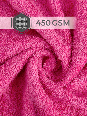 Be Bold 450 GSM 100% Cotton Pink Large Towel - Pack of 1 (150 L cm x 75 W cm)