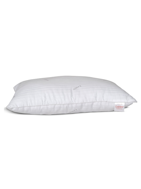 Home Easy 100% Cotton 200 TC White Soft Pillow - Set of 1 (17 x 27 inches)