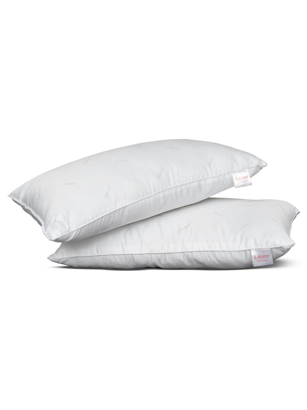 BasicX Comfort White Soft Pillows - Set of 2 (17 x 27 inches)