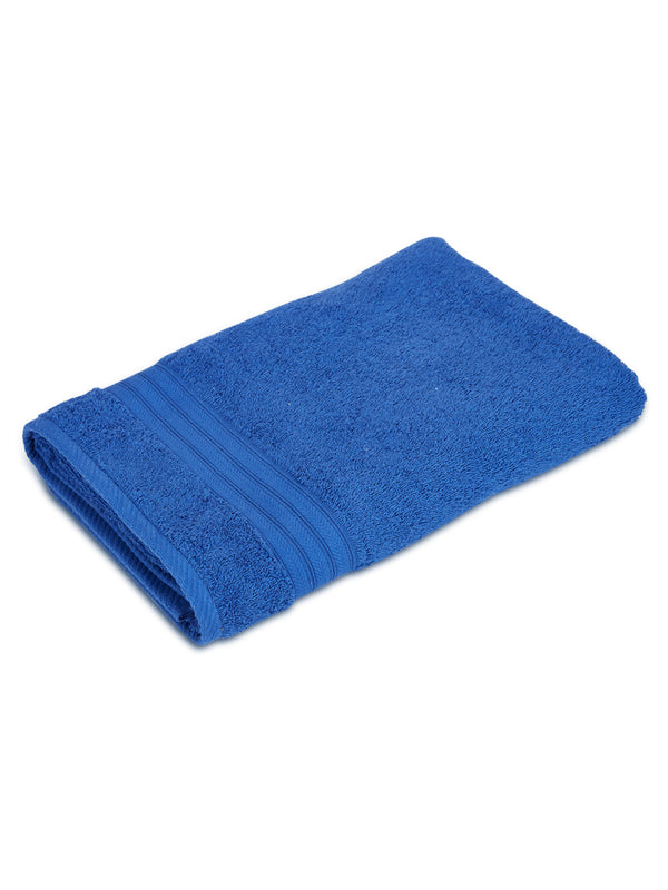 Home Easy 100% Cotton 450 GSM Blue Bath Towel - Pack of 1 (150 L cm x 75 W cm)