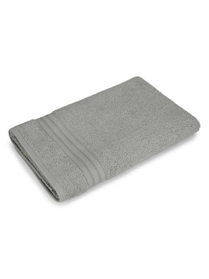Be Bold 100% Cotton 450 GSM Grey Solid Bath Towel - Pack of 1 (150 L cm x 75 W cm)