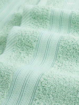 Be Bold 100% Cotton 450 GSM Green Solid Hand Towels - Set of 2 (60 L cm x 40 L cm)