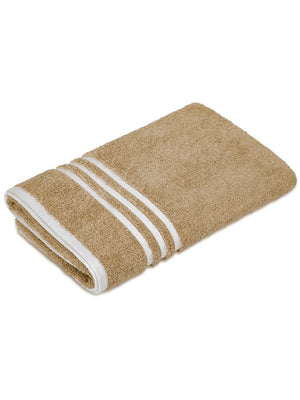 Tuscany 100% Cotton 380 GSM Cream Solid Bath Towel - Pack of 1 (150 L cm x 70 W cm)