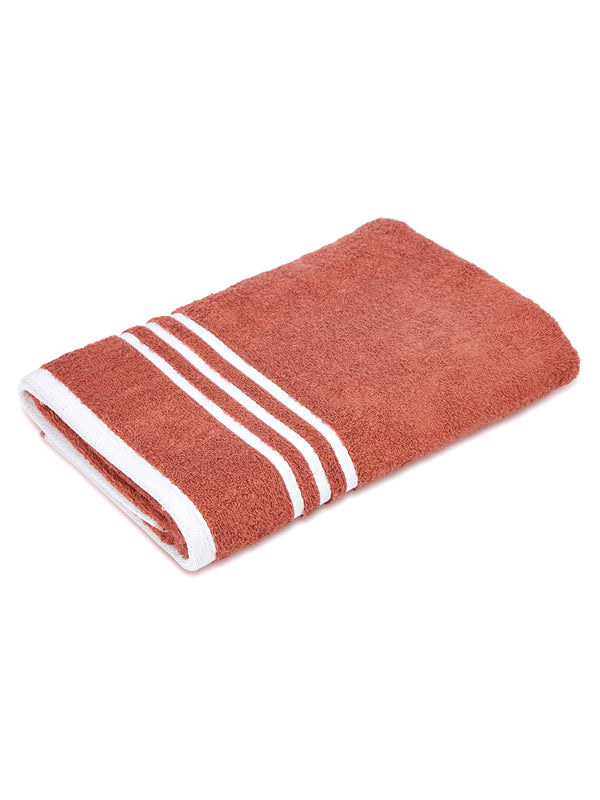 Tuscany 100% Cotton 380 GSM Brown Solid Bath Towel - Pack of 1 (150 L cm x 70 W cm)