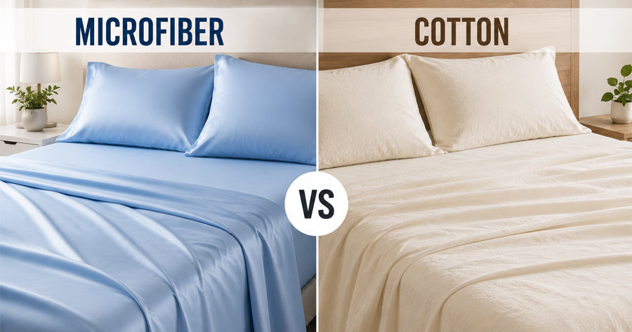 Microfiber vs cotton bedsheets comparison for Indian weather and sleep comfort