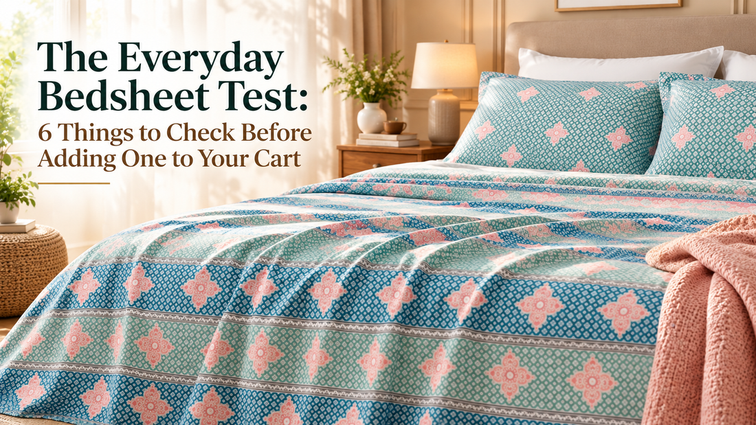 120 TC double bedsheet set with two pillow covers