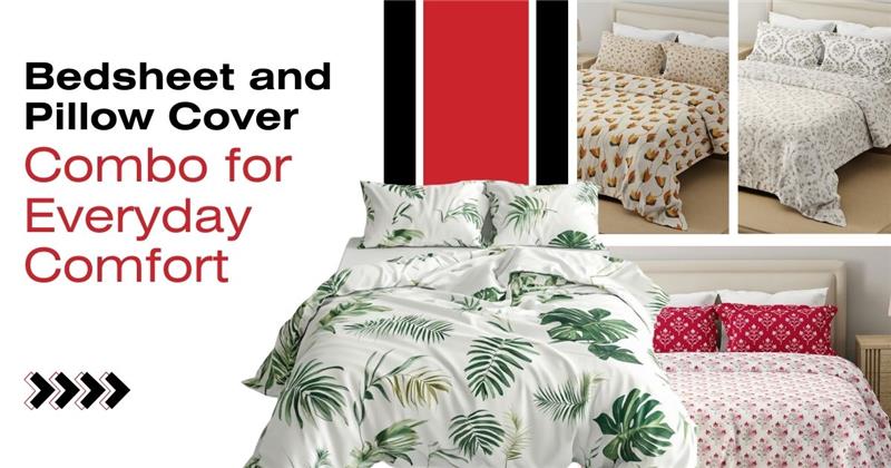 Affordable Cotton Bedsheet & Pillow Cover Combos Online