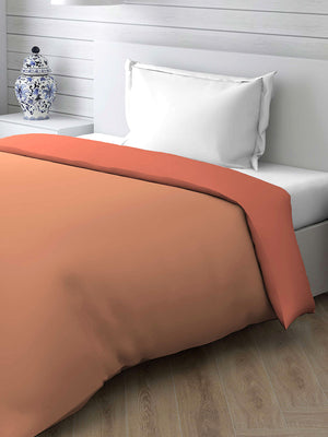 Savona 120 GSM Peach Single Reversible Comforter - Pack of 1