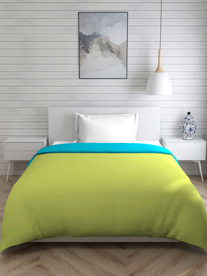 Savona 120 GSM Green Single Reversible Comforter - Pack of 1