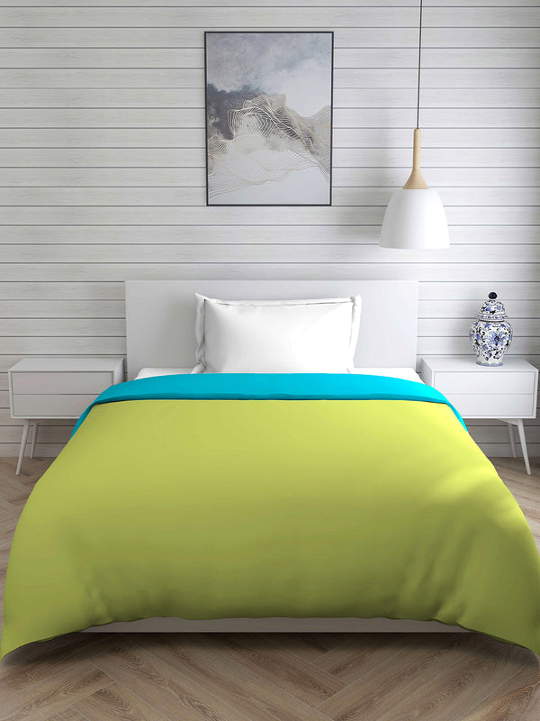 Savona 120 GSM Green Single Reversible Comforter - Pack of 1