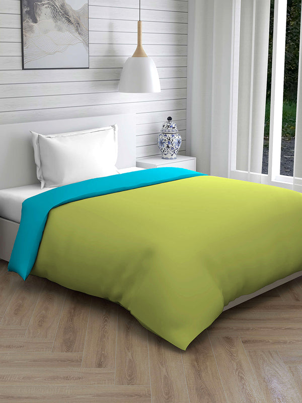 Savona 120 GSM Green Single Reversible Comforter - Pack of 1
