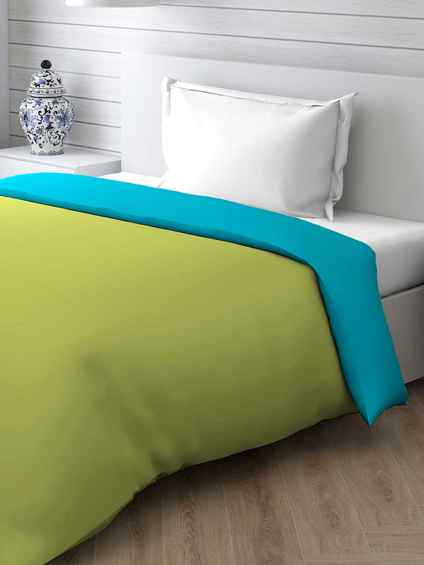 Savona 120 GSM Green Single Reversible Comforter - Pack of 1