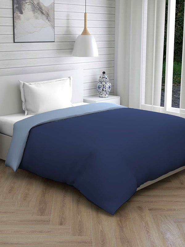 Savona 120 GSM Navy Single Reversible Comforter - Pack of 1