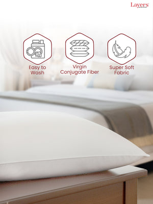 Sleepy Tales White Super Soft Air Light Pillow - Pack of 1