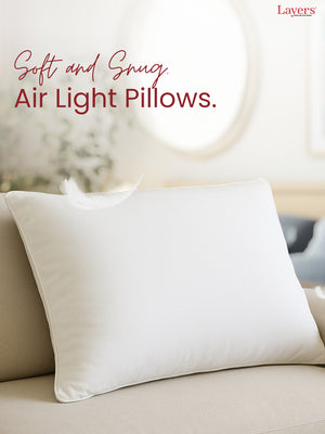 Sleepy Tales White Super Soft Air Light Pillow - Pack of 1