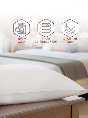 Sleepy Tales White Super Soft Air Light Pillow - Pack of 1