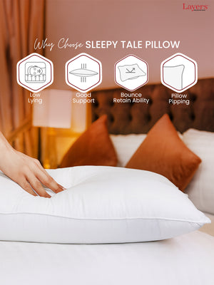 Sleepy Tales White Super Soft Air Light Pillow - Pack of 1