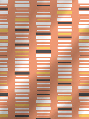 Cotton Plus 100% Cotton 120 TC Brown Geometrical 1 Double Size Bedsheet with 2 Pillow Covers