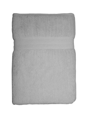 Cotton Plus 480 GSM 100% Cotton Grey Bath Towel - Pack of 1 (140 L cm x 70 W cm)