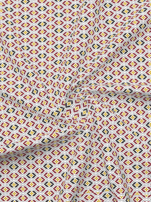 Aura Microfibre 110 GSM Multicolor Ethnic 1 Double Size Bedsheet with 2 Pillow Covers