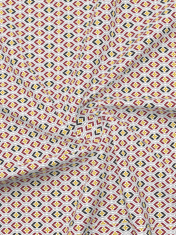 Aura Microfibre 110 GSM Multicolor Ethnic 1 Double Size Bedsheet with 2 Pillow Covers