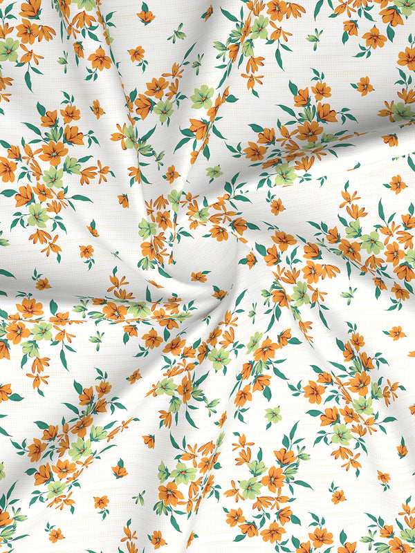 Aria Microfibre 125 GSM Multicolor Floral 1 Double Size Bedsheet with 2 Pillow Covers