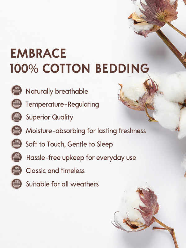 Serenity 100% Cotton 200 TC Multicolor Ethnic Single Size Bedsheet with 1 Pillow Cover (Kalampur Design)