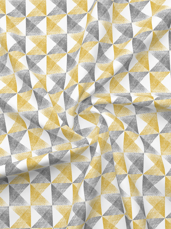 Illuminating Homes 100% Cotton 144 TC Multicolor Geometrical Double Size Bedsheet with 2 Pillow Covers