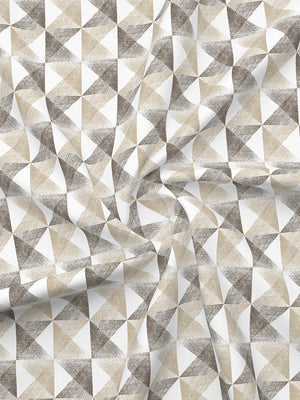 Illuminating Homes 100% Cotton 144 TC Multicolor Geometrical Double Size Bedsheet with 2 Pillow Covers