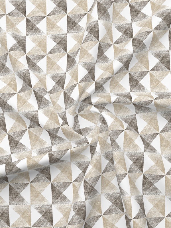 Illuminating Homes 100% Cotton 144 TC Multicolor Geometrical Double Size Bedsheet with 2 Pillow Covers