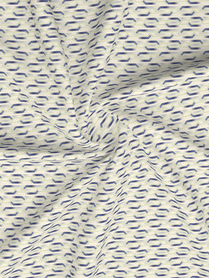 Lumina Floret 100% Cotton 144 TC Grey Geometrical Double Size Bedsheet with 2 Pillow Covers