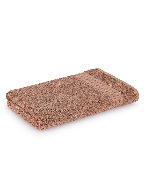 Home Easy 450 GSM 100% Cotton Beige Large Towel - Pack of 1