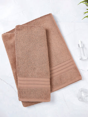 Home Easy 450 GSM 100% Cotton Beige Large Towel - Pack of 1