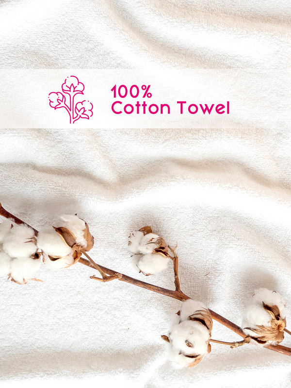 Miami (Cabana Stripe) 550 GSM 100% Cotton Pink White Extra Large Towel - Pack of 1