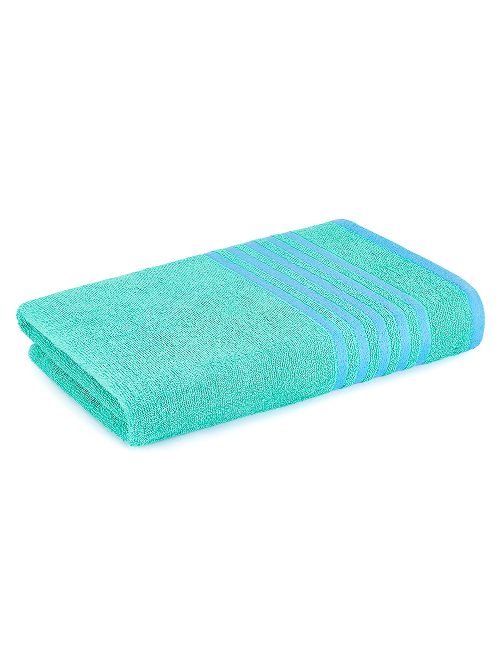 Tuscany 380 GSM 100% Cotton Teal Bath Towel - Pack of 1 (150 L cm x 75 W cm)